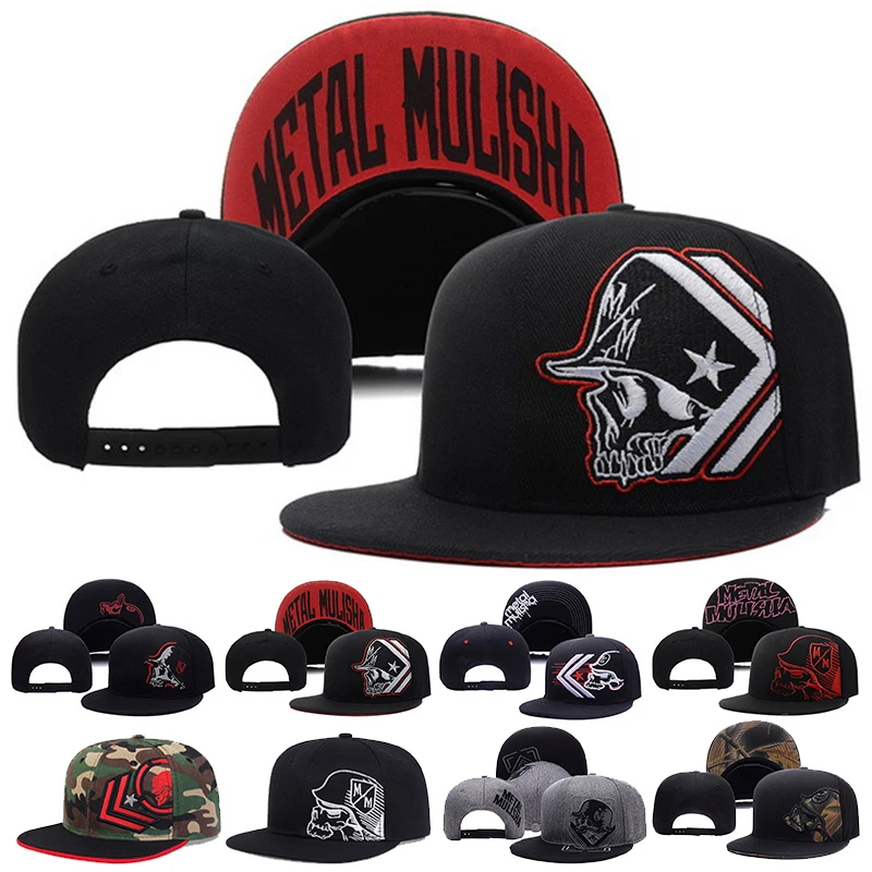 Unisex Skeleton Embroidery Bas - đánh giá và giá Snapback Hat Flat