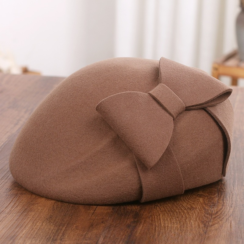 French Elegant Mesh-Bow Wool B - đánh giá và giá Beret French Wool