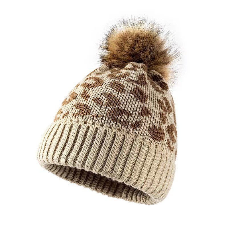 Womens Leopard Print Knit Bean - đánh giá và giá Beanie Cuffed Knit