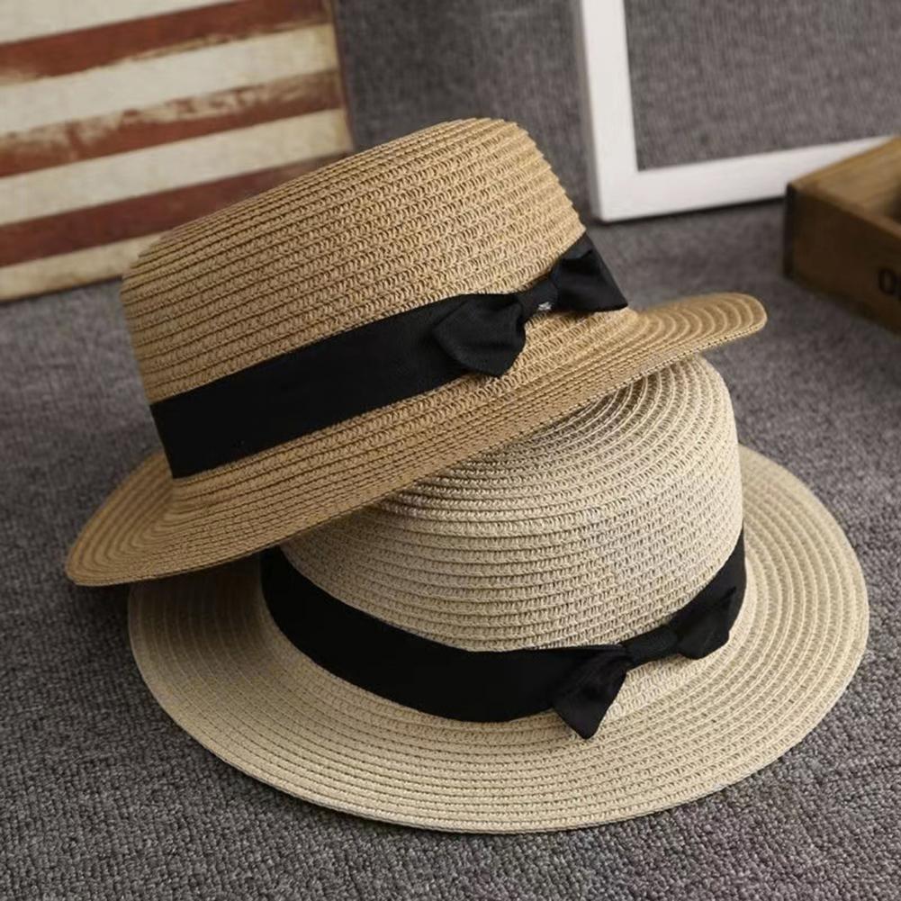 Beach Straw Hat Flat Top Wide  - đánh giá và giá Sun Hat Wide Brim