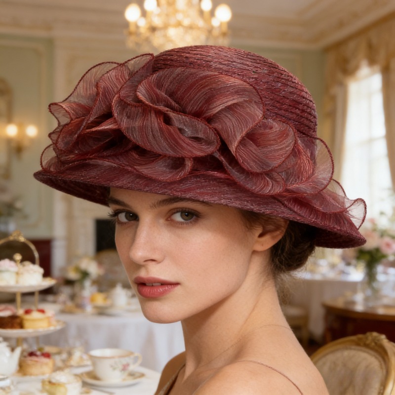 Women's Transparent Gauze Sun  - đánh giá và giá Sun Hat Wide Brim