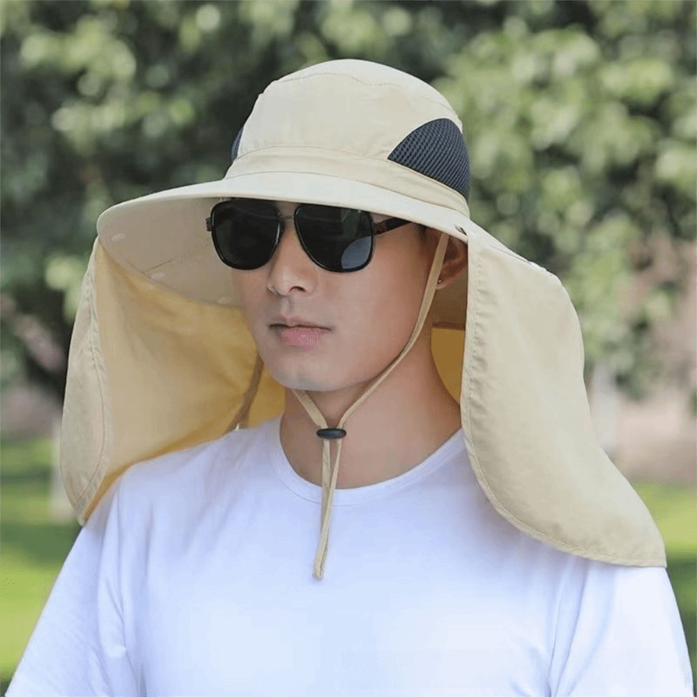 Removable Cloth Men Sun Hat Bi - đánh giá và giá Visor Sun Hat