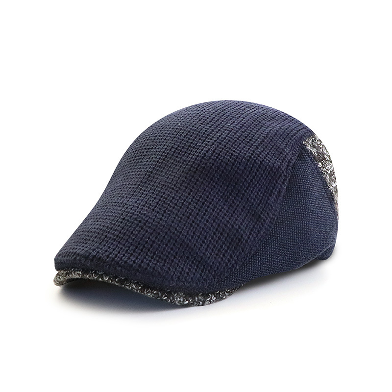 Men Newsboy Hats Thick Autumn  - đánh giá và giá Snapback Hat Flat