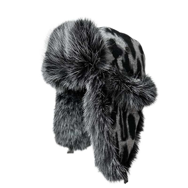 Women Leopard Print Fleece Tra - đánh giá và giá Trapper Hat Ear Flap