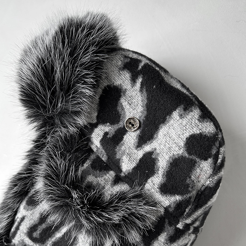 Women Leopard Print Fleece Tra - đánh giá và giá Trapper Hat Ear Flap